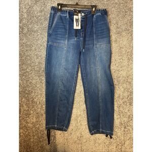 Stitch Star Pull On Convertible Jeans Size Medium